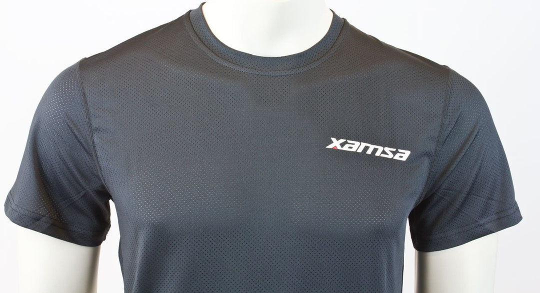 Xamsa Grey Mesh T-Shirt - XamsaSquash